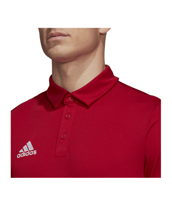 adidas Entrada 22 Poloshirt Rot - rot