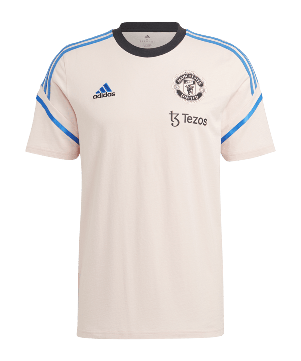 adidas Manchester United T-Shirt Rosa Blau - pink