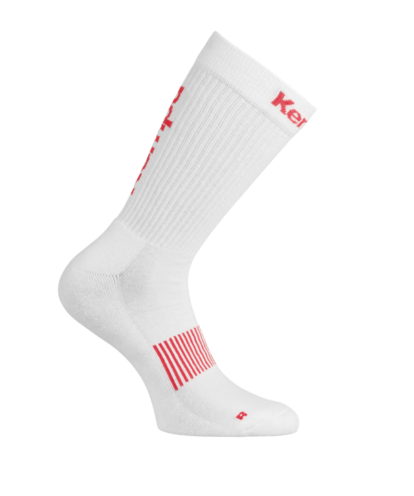Kempa Logo Classic Socken Weiss Rot F01