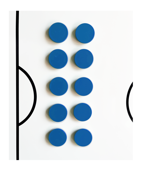 Cawila PRO Rundmagnet 10er Set 30mm Blau 