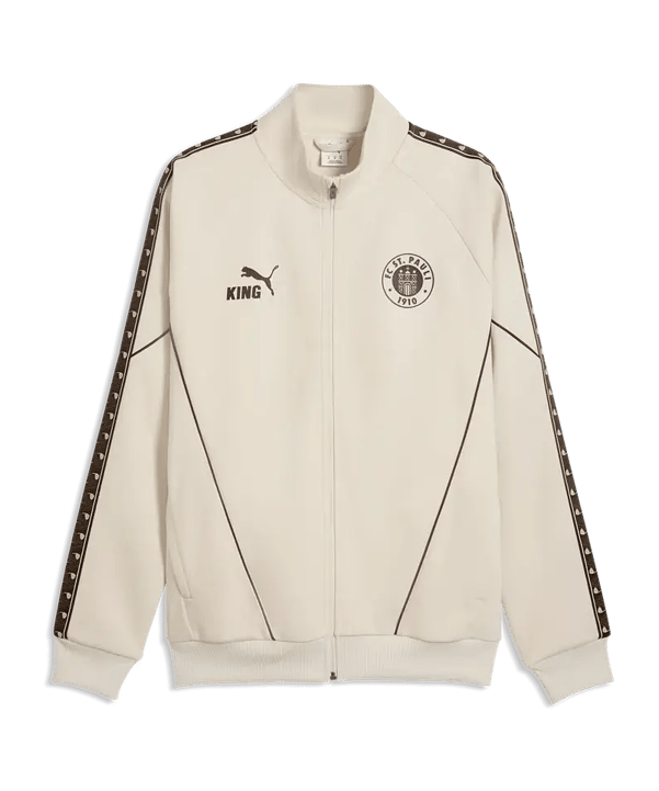 PUMA FC St. Pauli KING Anthem Jacke Weiß F10 - weiss