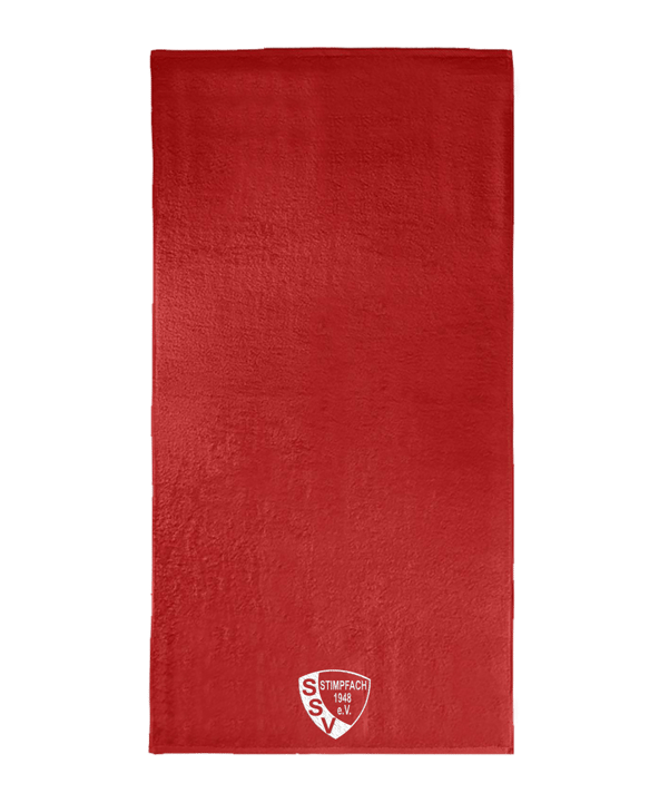 SSV Stimpfach Wappen Handtuch 70 cm x 140 cm Rot