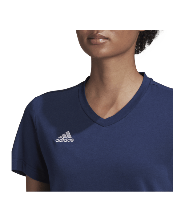 adidas Entrada 22 T-Shirt Damen Blau - blau