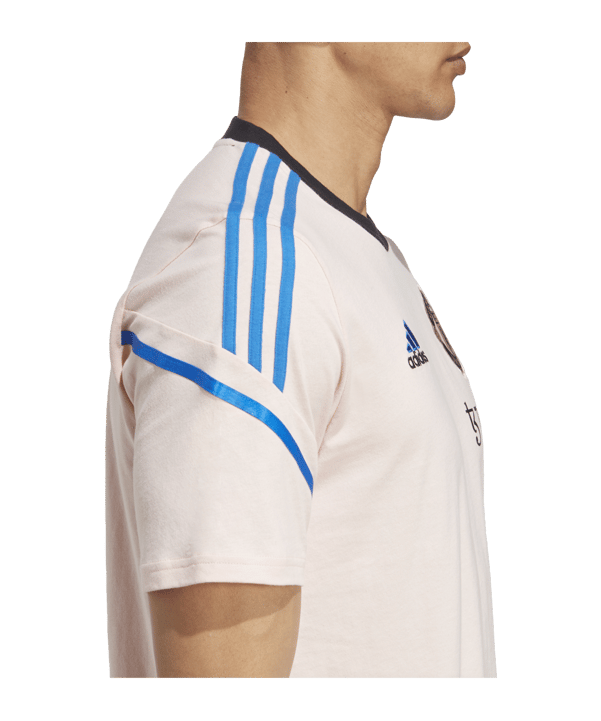 adidas Manchester United T-Shirt Rosa Blau - pink