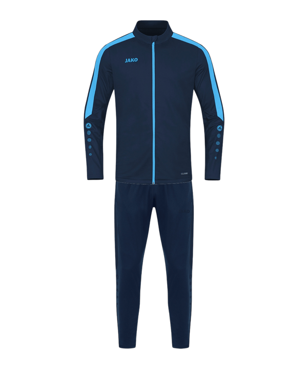 JAKO Polyester Power Trainingsanzug Kids Blau F910 