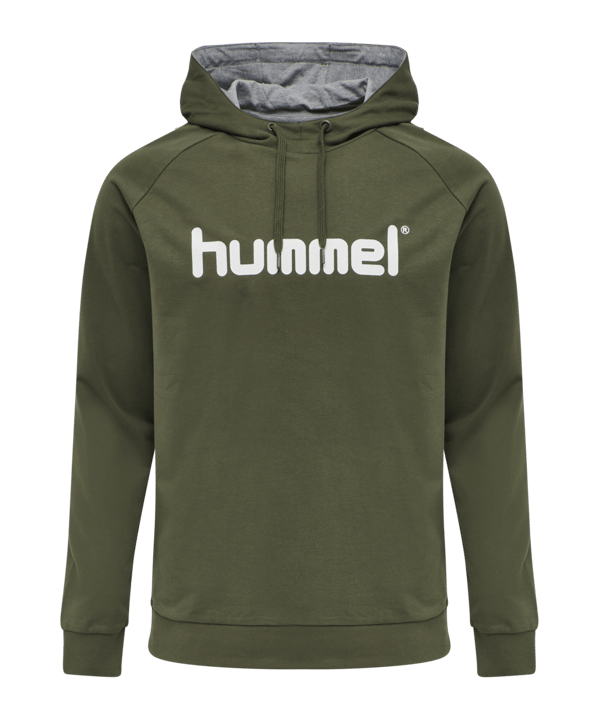 Hummel Cotton Logo Hoody Grün F6084 - gruen