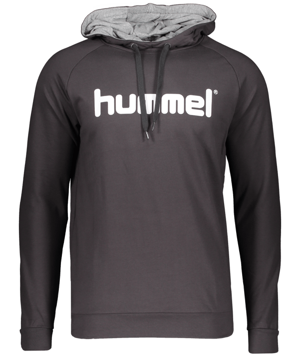 Hummel Cotton Logo Hoody Schwarz Grau F1531 