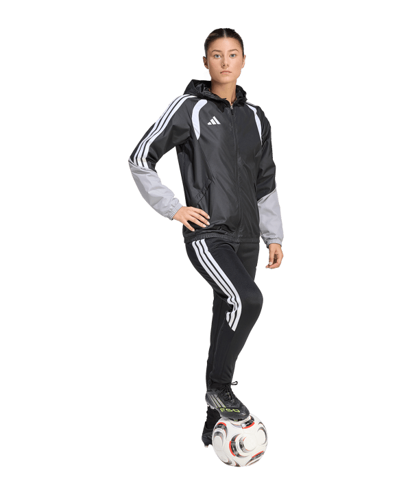 adidas Tiro 26 Regenjacke Damen Schwarz - schwarz