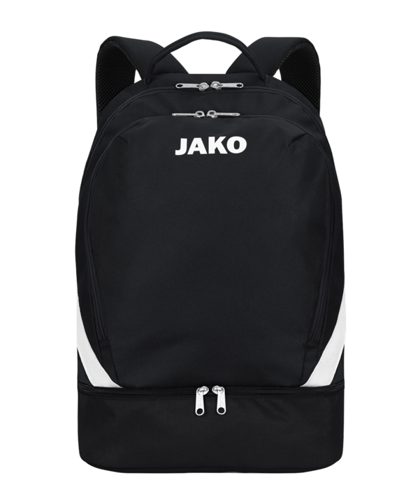 JAKO Iconic Rucksack mit Bodenfach Schwarz F800
