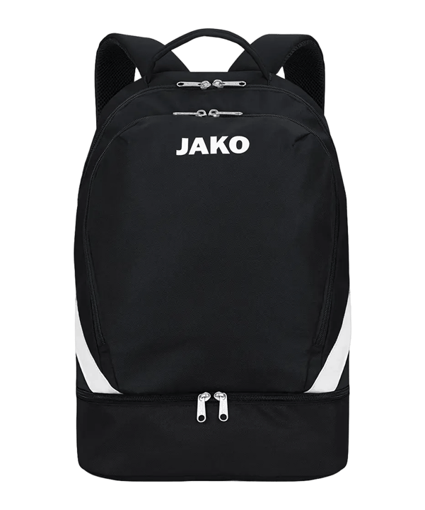 JAKO Iconic Rucksack mit Bodenfach Schwarz F800