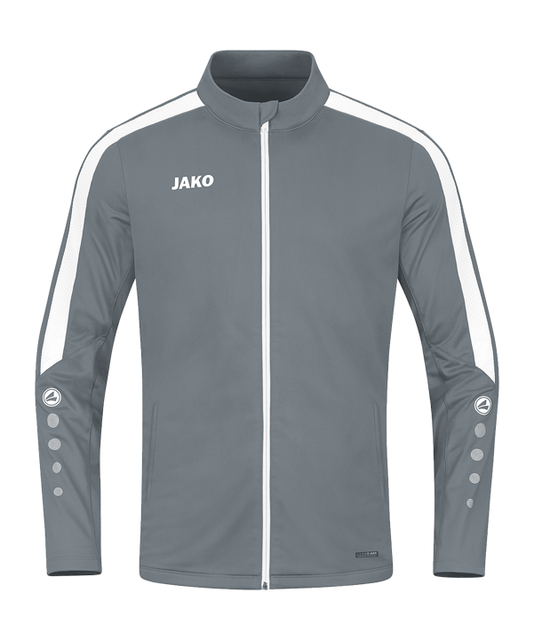JAKO Power Polyesterjacke Grau Weiss F840