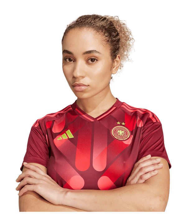 adidas Deutschland Trikot Away EM 2025 Damen Rot - rot