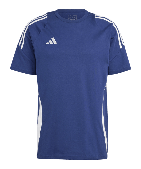 adidas Tiro 24 T-Shirt Blau Weiss - blau