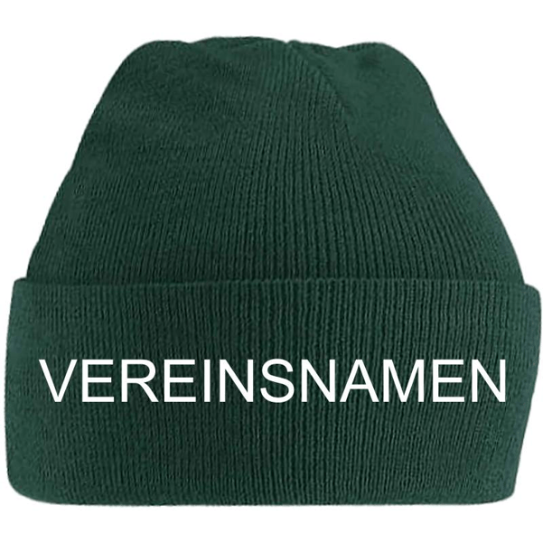 Strickmützen inkl. gesticktem Vereinsnamen | grün - gruen