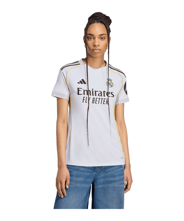 adidas Real Madrid Trikot Home 2025/2026 Damen Weiß - weiss
