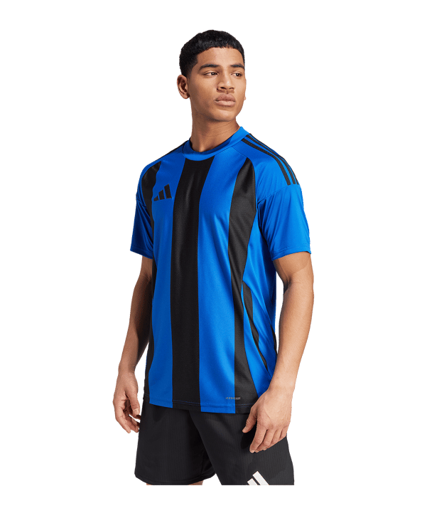 adidas Striped 24 Trikot Blau Schwarz - blau