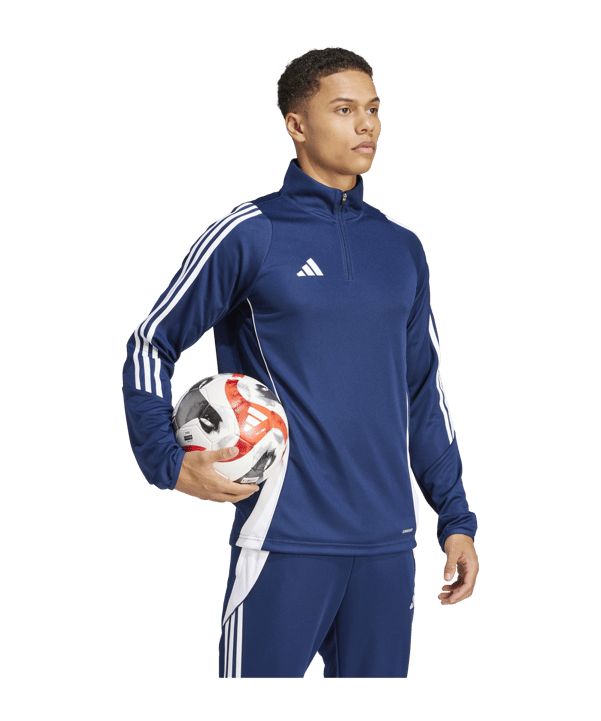 adidas Tiro 24 Trainingstop Blau Weiss - blau