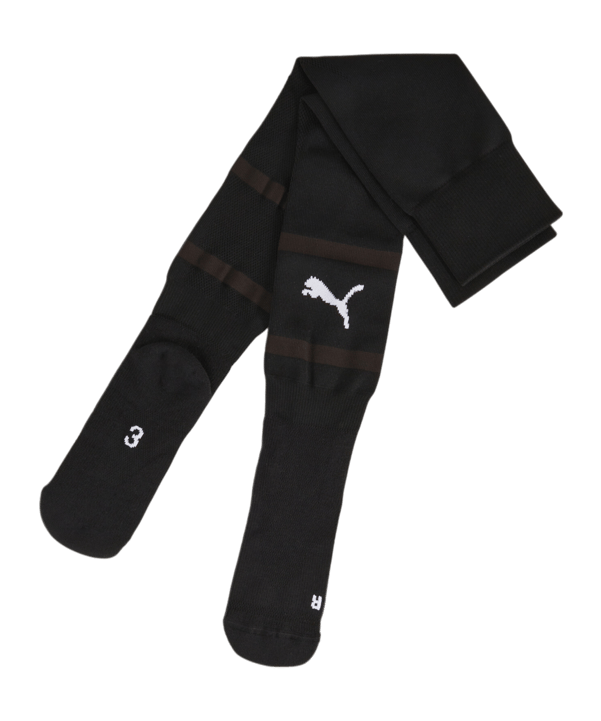 PUMA teamFINAL Strumpfstutzen Schwarz Weiss F03