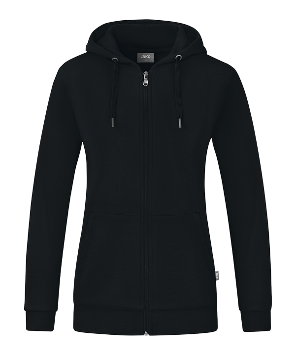 Jako Organic Kapuzenjacke Damen Schwarz F800