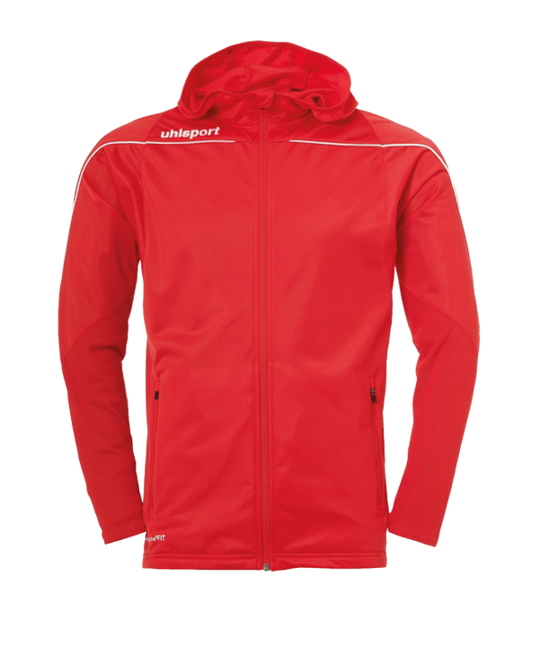 Uhlsport Stream 22 Kapuzenjacke Rot Weiss F04 - rot