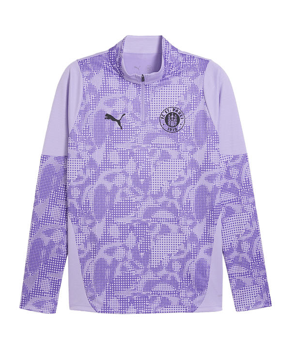 PUMA FC St. Pauli Training 1/4 Zip Sweatshirt Lila F10 - lila