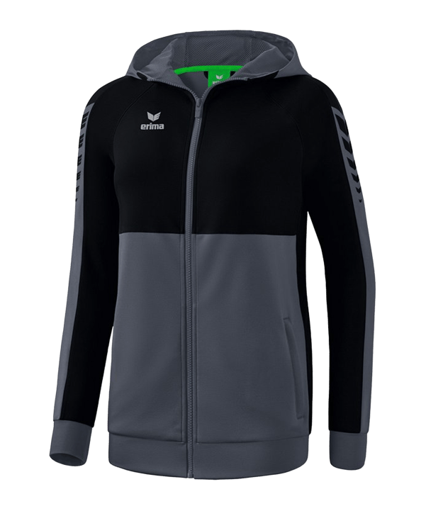 Erima Six Wings Kapuzenjacke Damen Grau