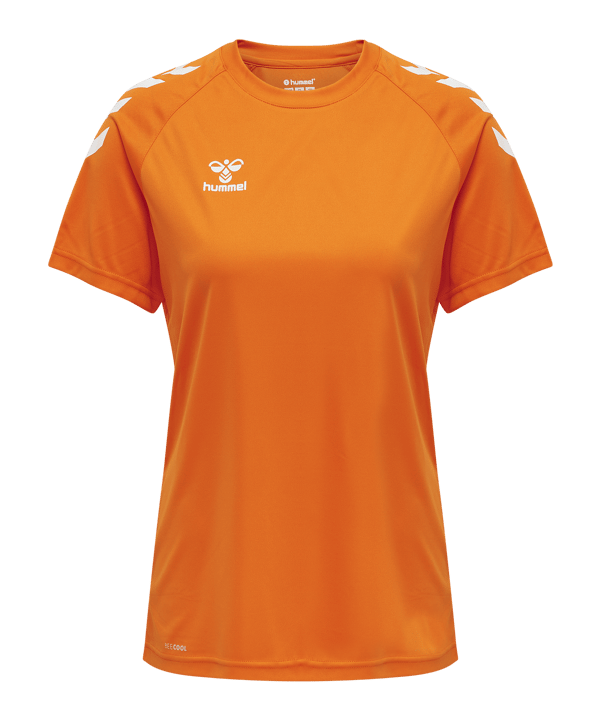Hummel hmlCORE XK Poly T-Shirt Damen Orange F5190