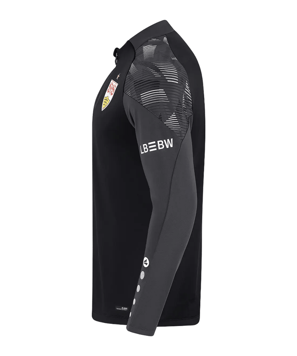 JAKO VfB Stuttgart Warm-Up International Zip Top Schwarz F812 - schwarz