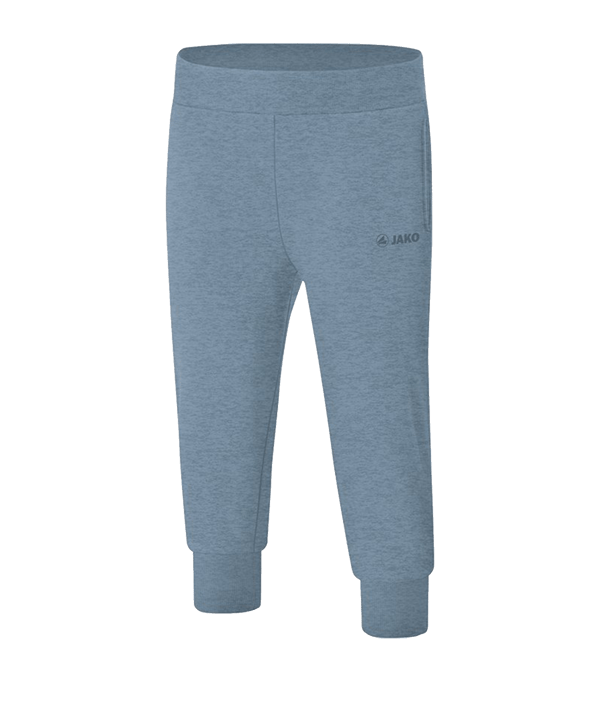 Jako Sweathose Basic Capri Damen Blau F04 - blau