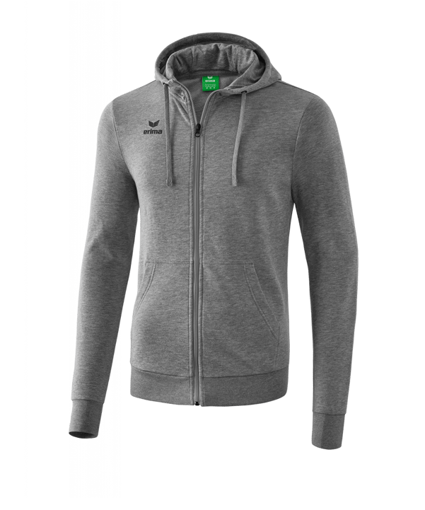Erima Basic Kapuzenjacke Kids Grau 152