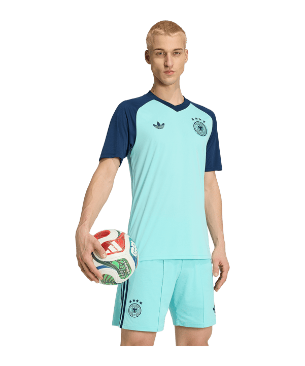 adidas DFB Deutschland Prematch Trikot Away WM 2026 Türkis - tuerkis
