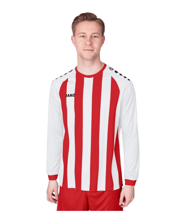 JAKO Inter Trikot Langarm Weiss Rot F011
