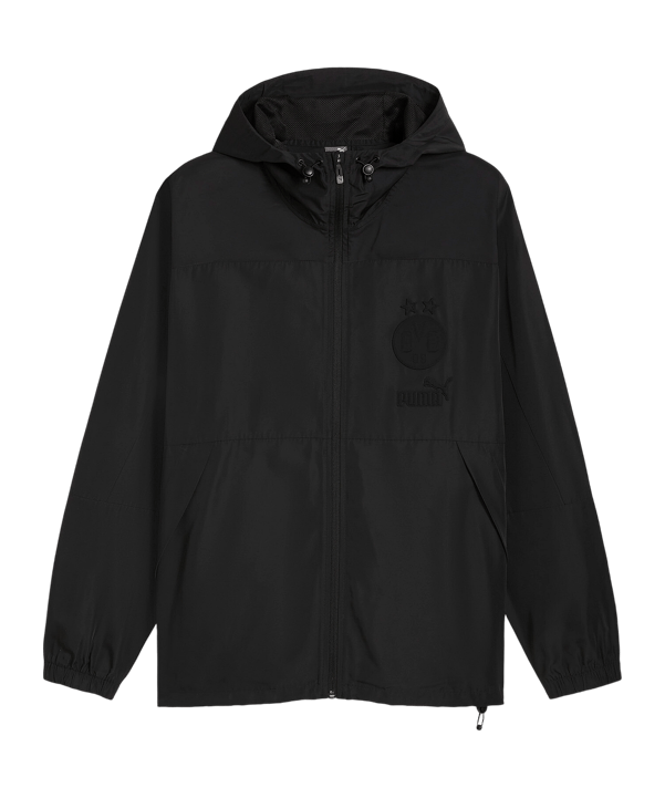 PUMA BVB Dortmund ftblMonochrm Kapuzenjacke - schwarz