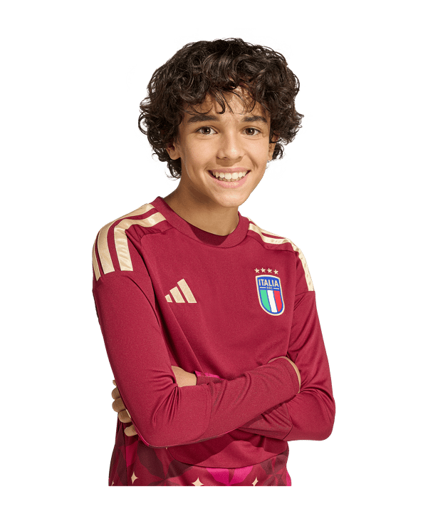 adidas Italien Torwarttrikot Langarm Home WM 2026 |  Kids Rot - rot