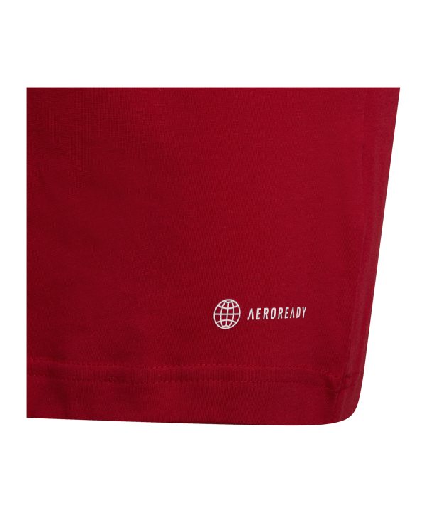 adidas Entrada 22 T-Shirt Kids Rot - rot