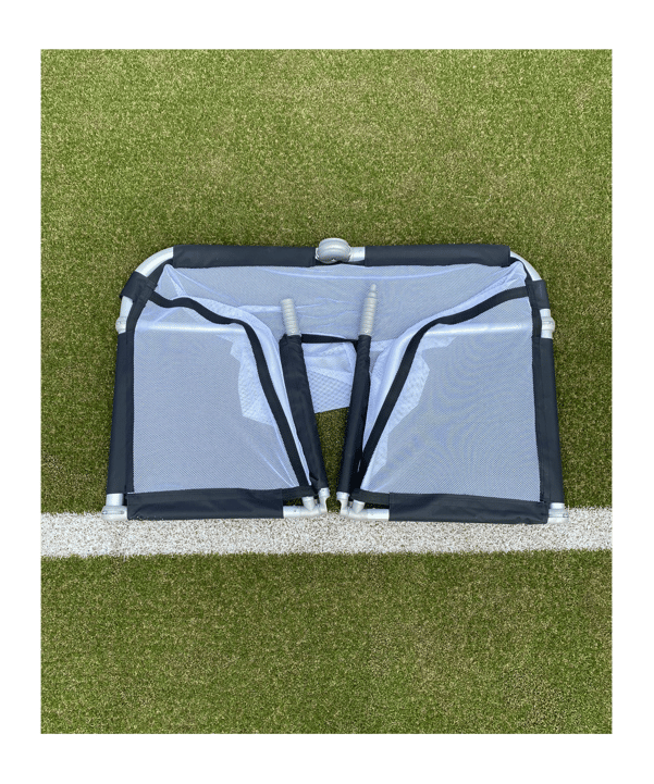 Cawila LIGA Fußball Minitor | Alu Klapptor | 145 x 95cm - silber