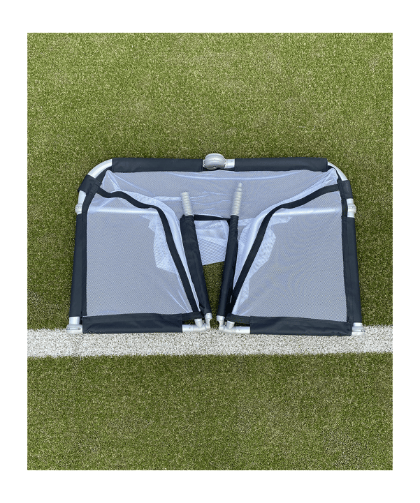 Cawila LIGA Fußball Minitor | Alu Klapptor | 145 x 95cm - silber