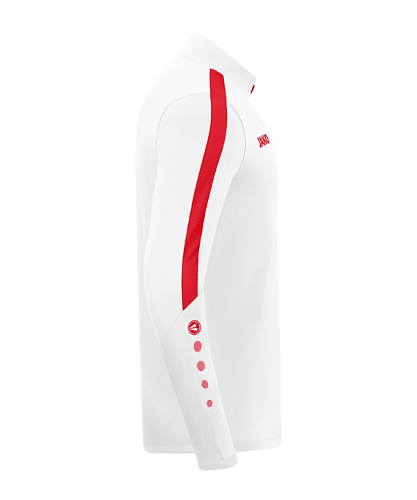 JAKO Power Sweatshirt Weiss Rot F004 - weiss