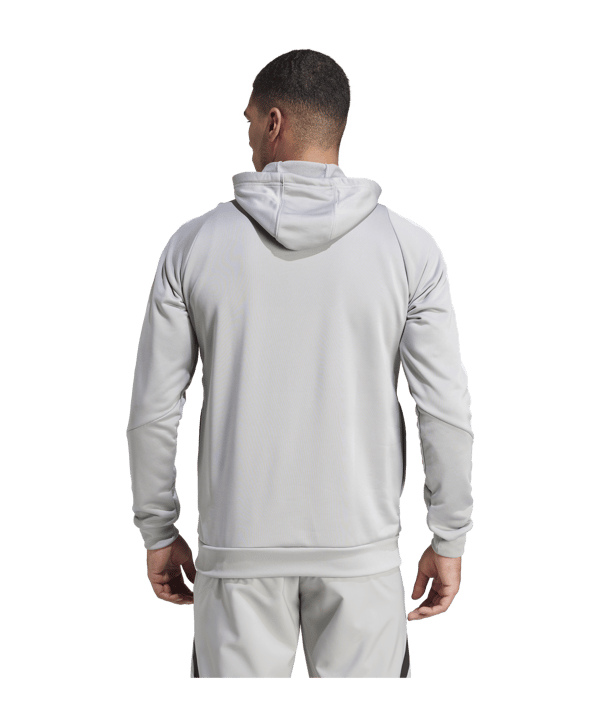 adidas Tiro 24 Training Hoody Grau Weiss - grau