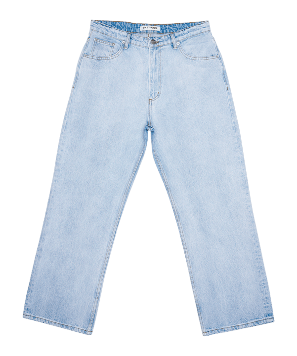 2Y Studios Adrik Basic Baggy Jeans Hose Blau - blau