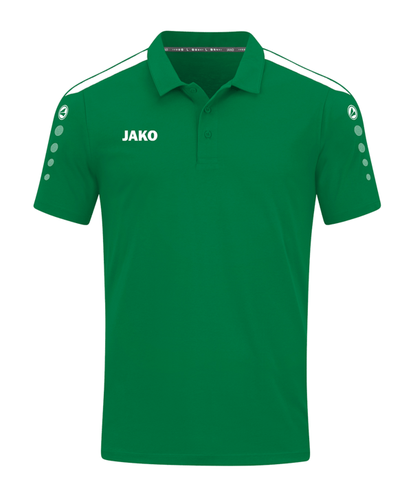 JAKO Power Poloshirt Grün Weiss F200