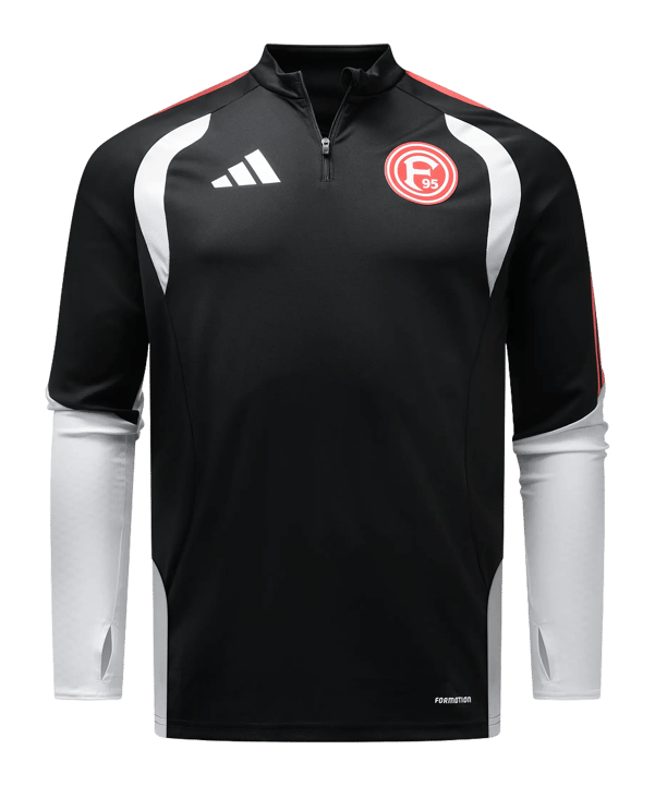 adidas Fortuna Düsseldorf Training Half Zip Top Schwarz - schwarz