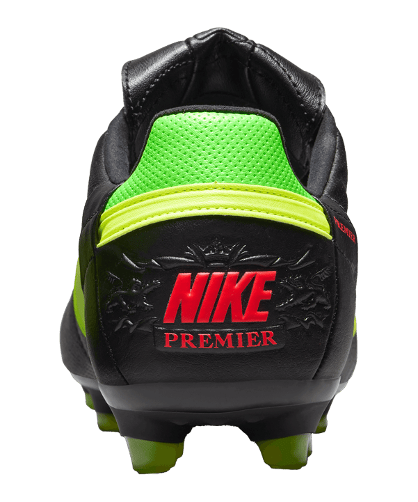 Nike X 11teamsports Premier III Leather FG Schwarz Gelb Grün F008 - grau