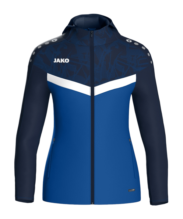 JAKO Iconic Kapuzenjacke Damen Blau F403