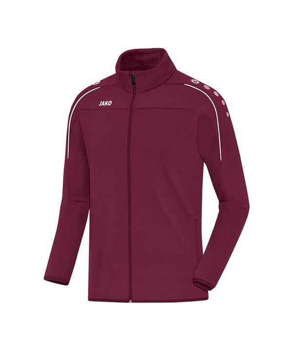 JAKO Classico Trainingsjacke Kids Dunkelrot F14