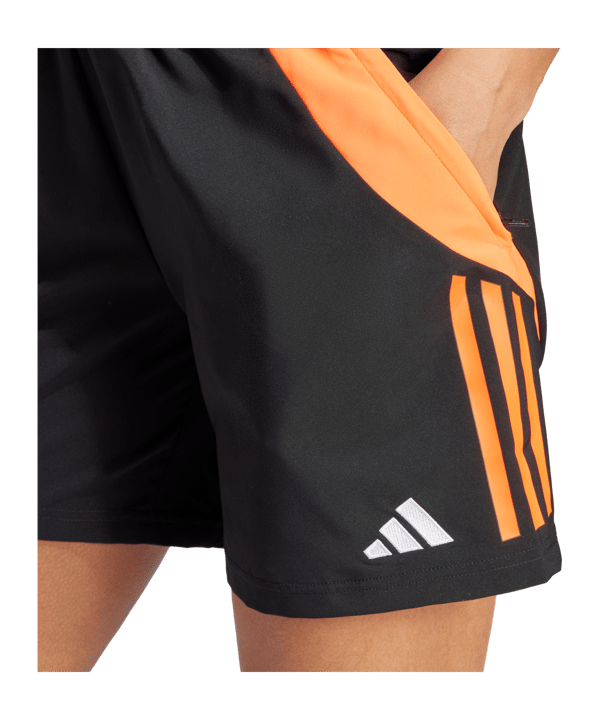 adidas Tiro 24 Competition Downtime Short Damen Schwarz Rot - schwarz