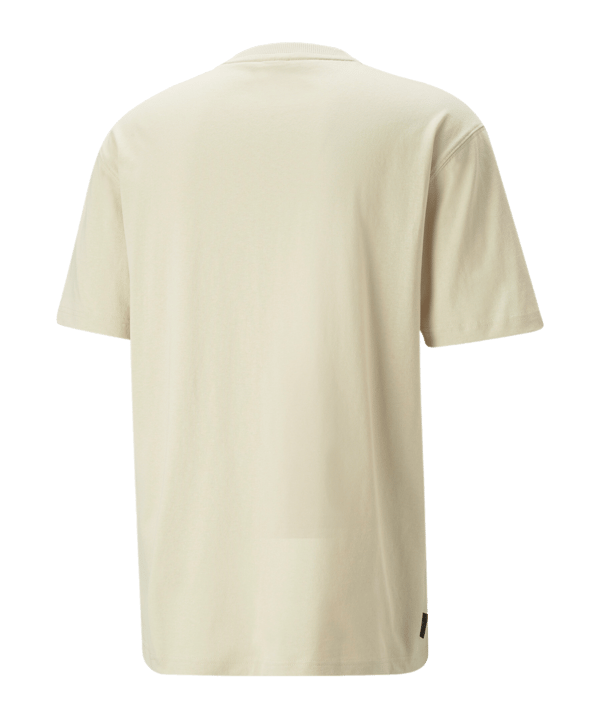 PUMA DOWNTOWN Logo T-Shirt Braun F88 - beige