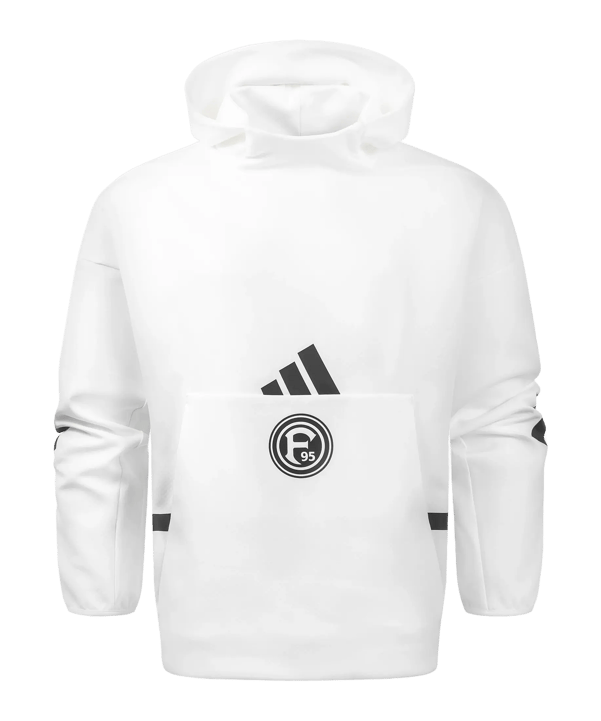 adidas Fortuna Düsseldorf Heinrich-Heine-Allee Hoody Weiß - weiss