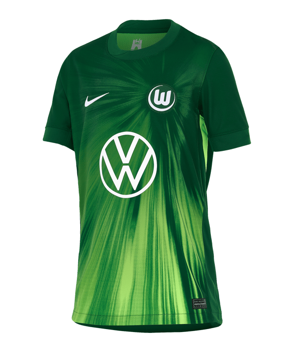 Nike VfL Wolfsburg Trikot Home 2025/2026 Kids Grün F341 - gruen