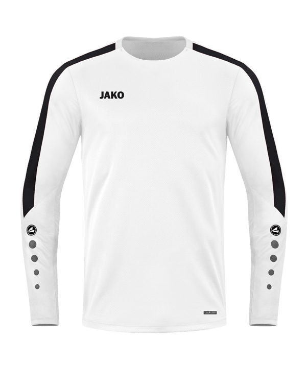 JAKO Power Sweatshirt Kids Weiss Schwarz F000